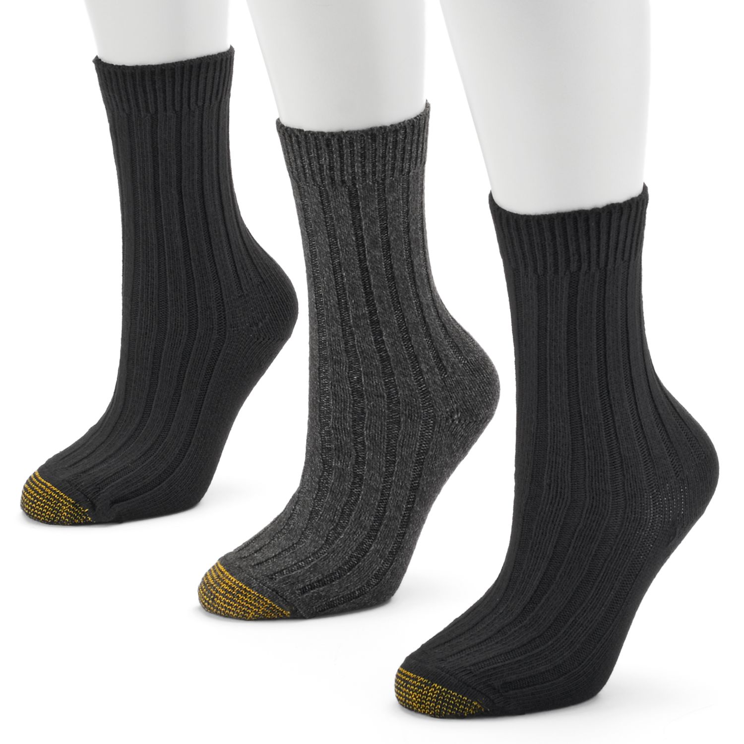 women's black crew socks