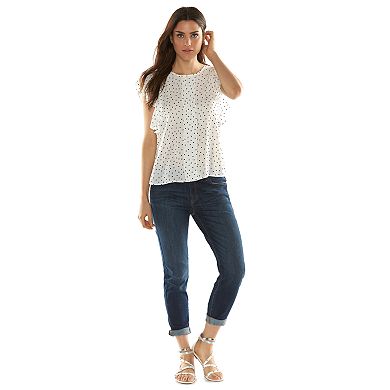 ELLE™ Pleated Chiffon Top - Women's