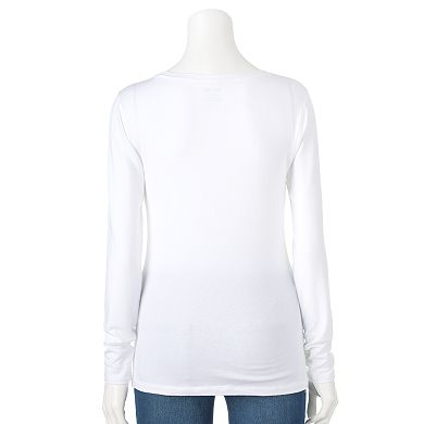 Apt. 9® Modern Essentials Crewneck Tee - Women's