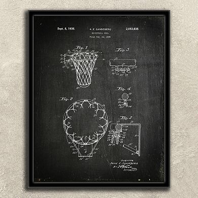 ''Basketball'' 2-piece Framed Wall Art Set