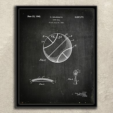 ''Basketball'' 2-piece Framed Wall Art Set