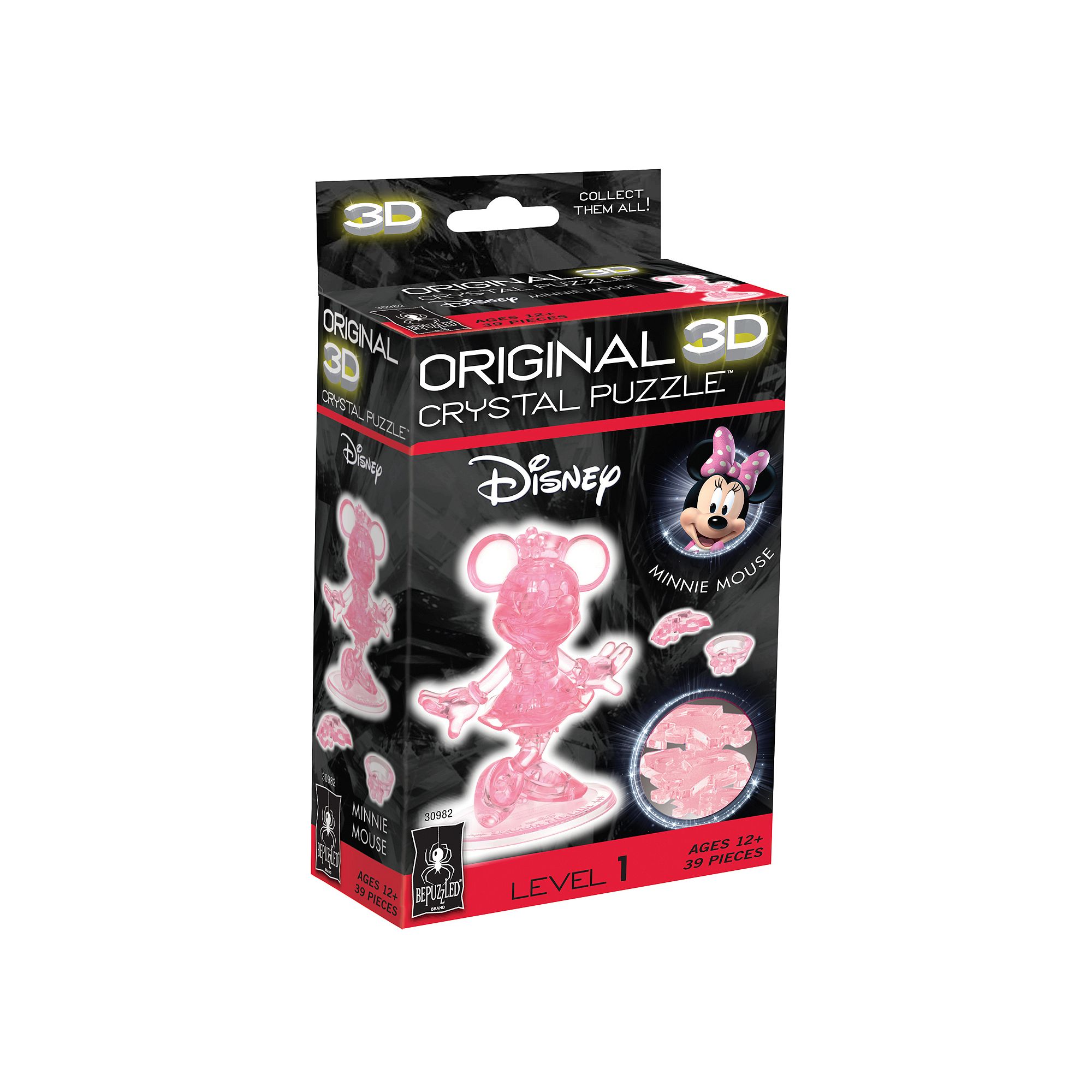 Disneys Minnie Mouse 39-pc. 3D Crystal Puzzle by BePuzzled, Multi