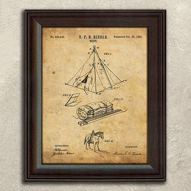 ''Camping'' 2-piece Framed Wall Art Set
