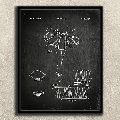 ''Ballerina, Dancer'' 2-piece Framed Wall Art Set