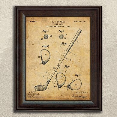 ''Golf'' 3-piece Framed Wall Art Set