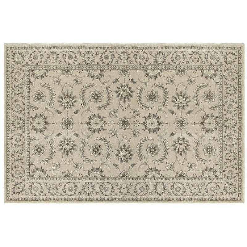 StyleHaven Chesapeake Ornate Floral Rug, Lt Beige, 8X11 Ft