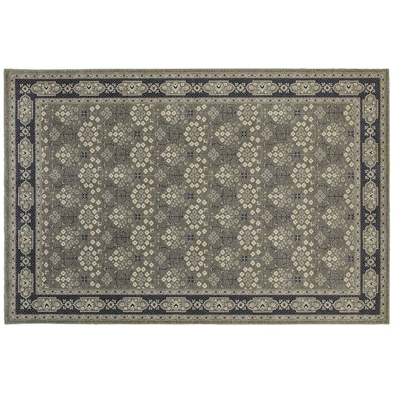 StyleHaven Chesapeake Classic Ornate Rug, Grey, 5X7.5 Ft