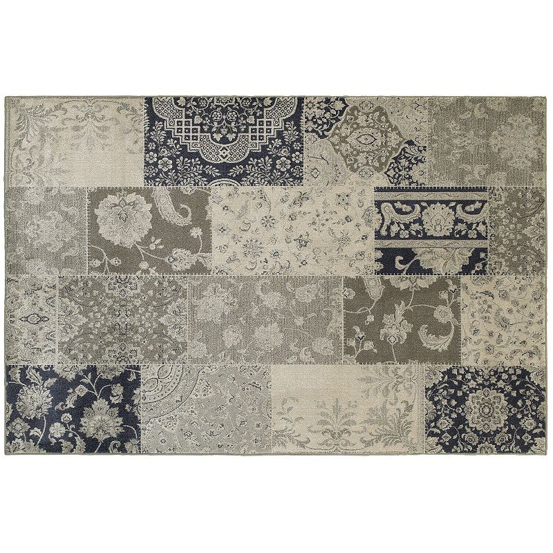 StyleHaven Chesapeake Patchwork Persian Rug, Lt Beige, 10X13 Ft at RugsBySize.com