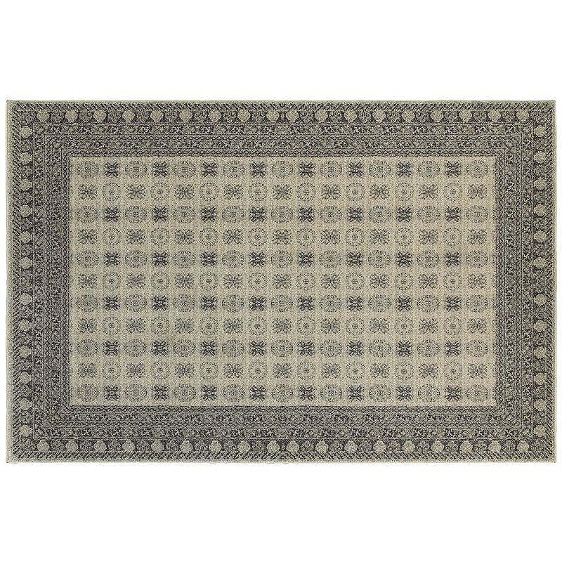 StyleHaven Chesapeake All-Over Medallion Rug, Lt Beige, 8X11 Ft