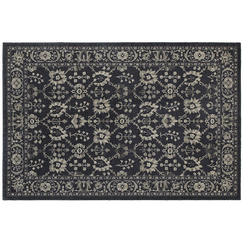 StyleHaven Chesapeake Damask Rose Rug, Blue, 6.5X9.5 Ft