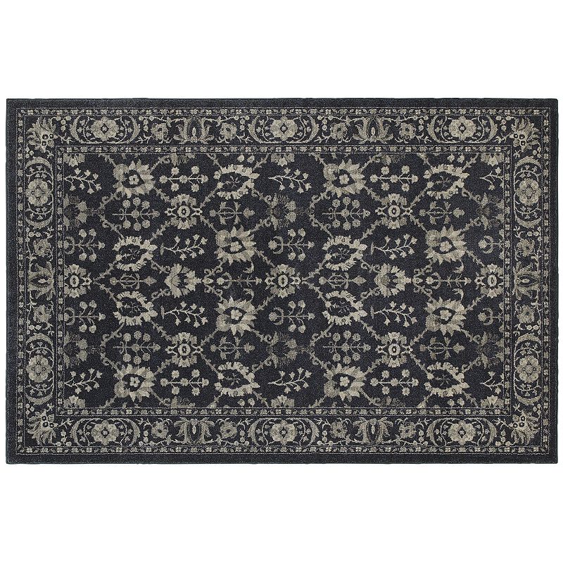 StyleHaven Chesapeake Damask Rose Rug, Blue, 10X13 Ft