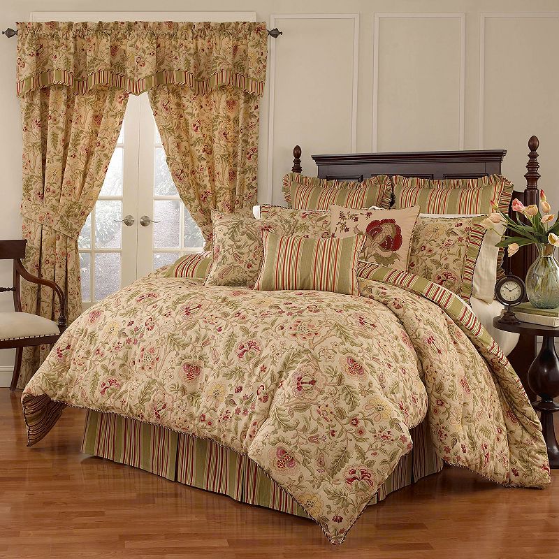 Waverly Imperial Dress 4-pc. Reversible Comforter Set - King, Beige