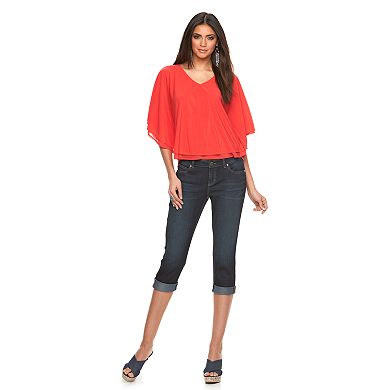 Women's Jennifer Lopez Flyaway Chiffon Top