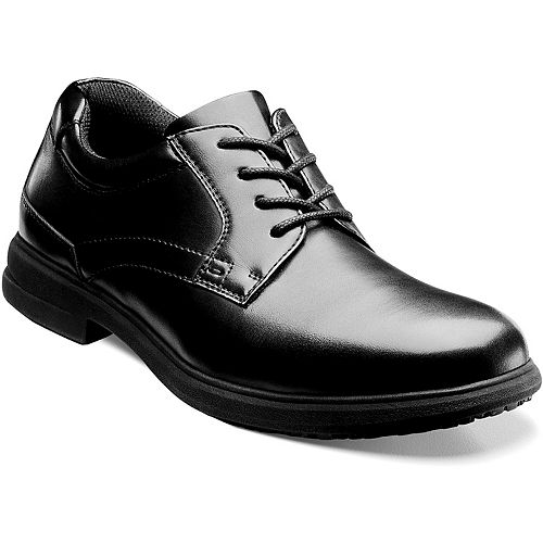 Nunn Bush Sherman Men's Plain Toe SlipResistant Oxford Shoes