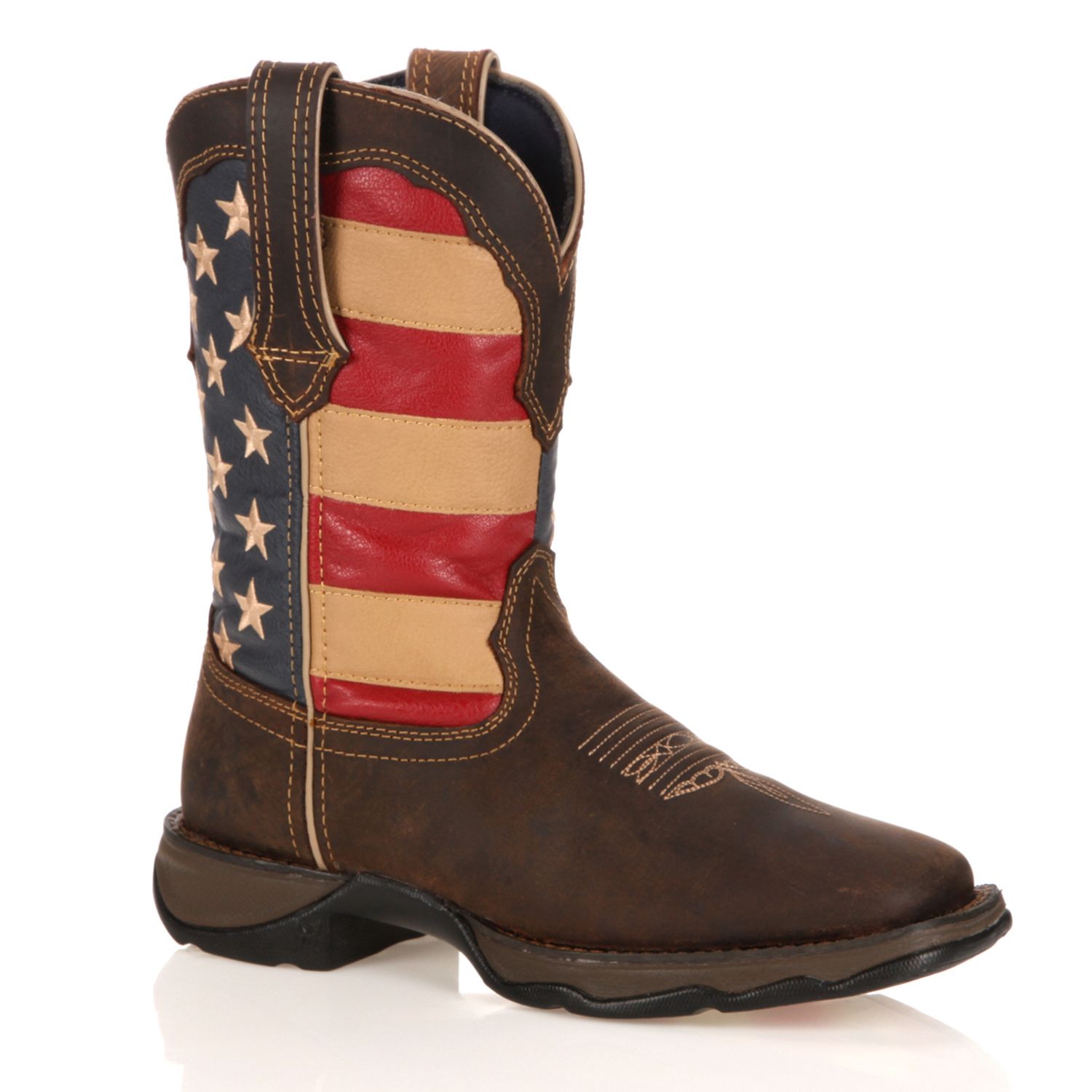 cowboy boots with american flag on them