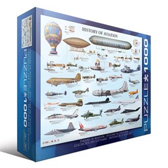 Eurographics Puzzles 1000 pc History of Aviation Jigsaw Puzzle