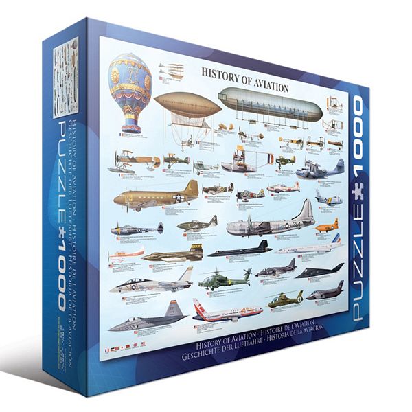 Eurographics 1000pc. History of Aviation Jigsaw Puzzle