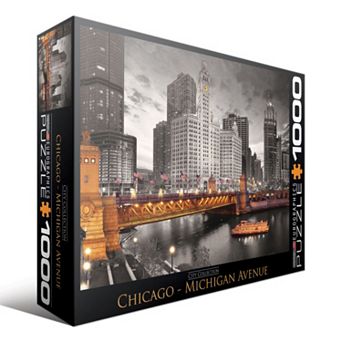 Eurographics Puzzles 1000 pc City Collection Chicago Michigan Avenue Jigsaw Puzzle