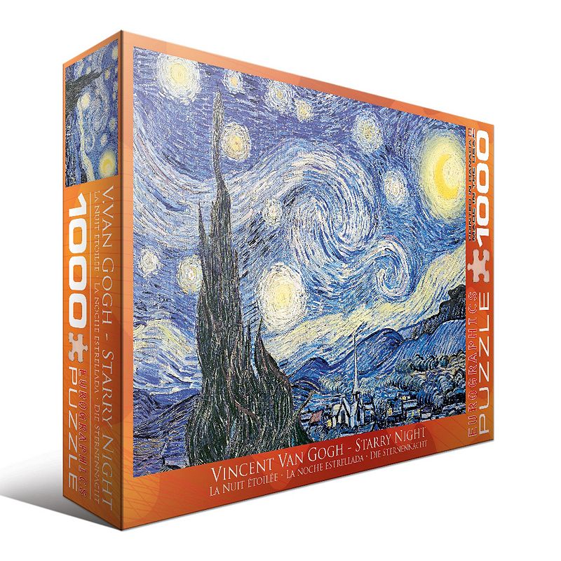 Eurographics 1000-pc. Vincent Van Gogh Starry Night Jigsaw Puzzle, Multicol