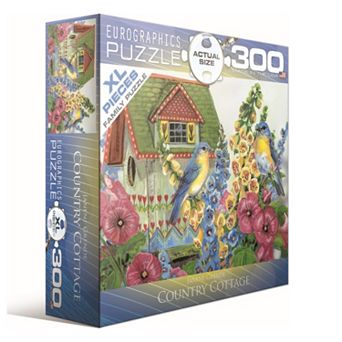 Eurographics Puzzles 300 pc Janene Grendy Country Cottage Jigsaw Puzzle