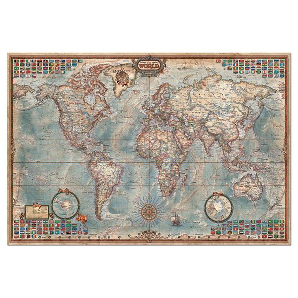 Educa The World Map 4,000-pc. Jigsaw Puzzle