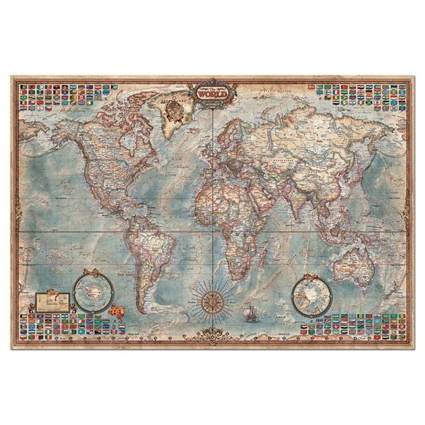 Educa 4000 - Map Of The World - my biggest jigsaw to date and forever known  as the lockdown puzzle! : r/Jigsawpuzzles