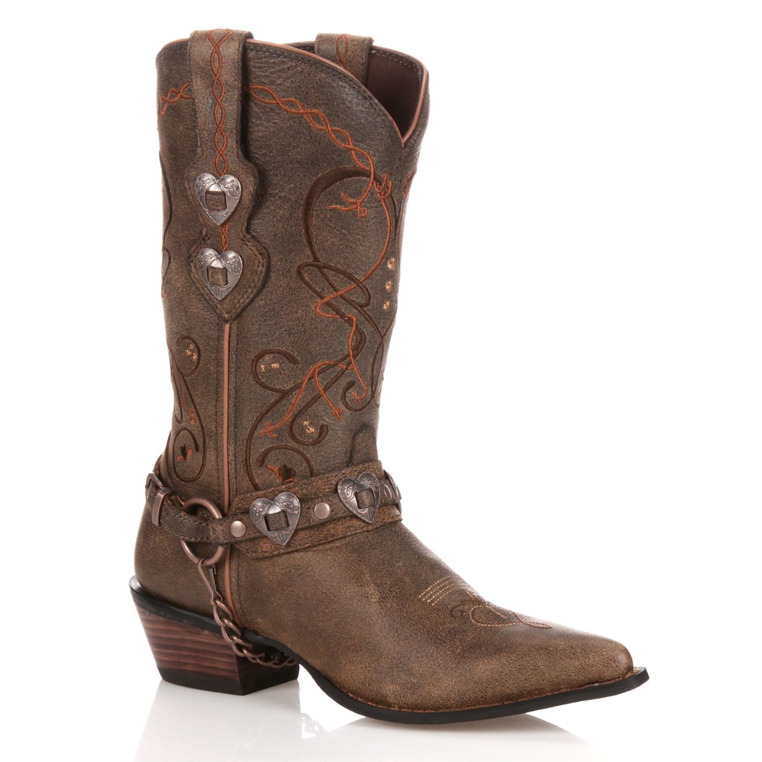 distressed boots womens