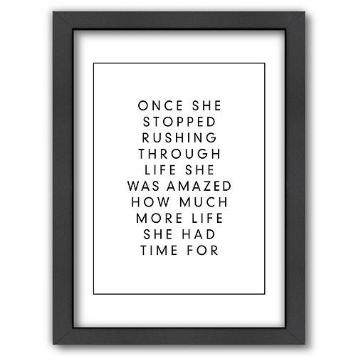 Americanflat ''Rushing Through Life'' Framed Wall Art