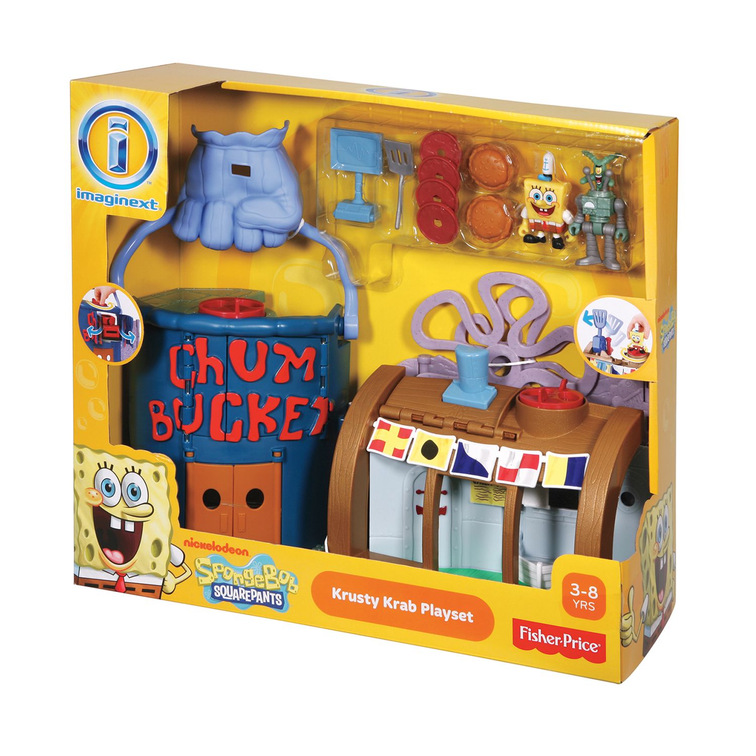 imaginext krusty krab playset