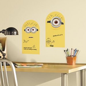 Minion 2-piece Dry Erase Peel and Stick Wall Decal Set