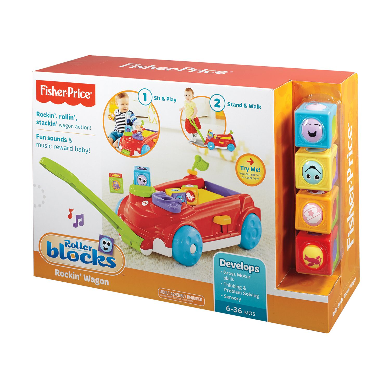 fisher price roller blocks play wall