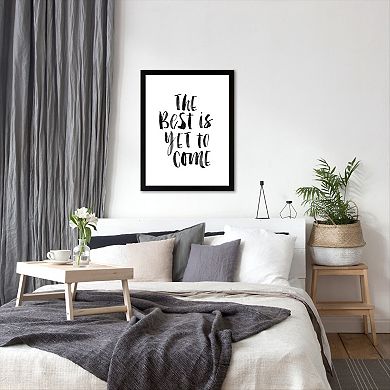 Americanflat ''The Best Is Yet To Come'' Framed Wall Art