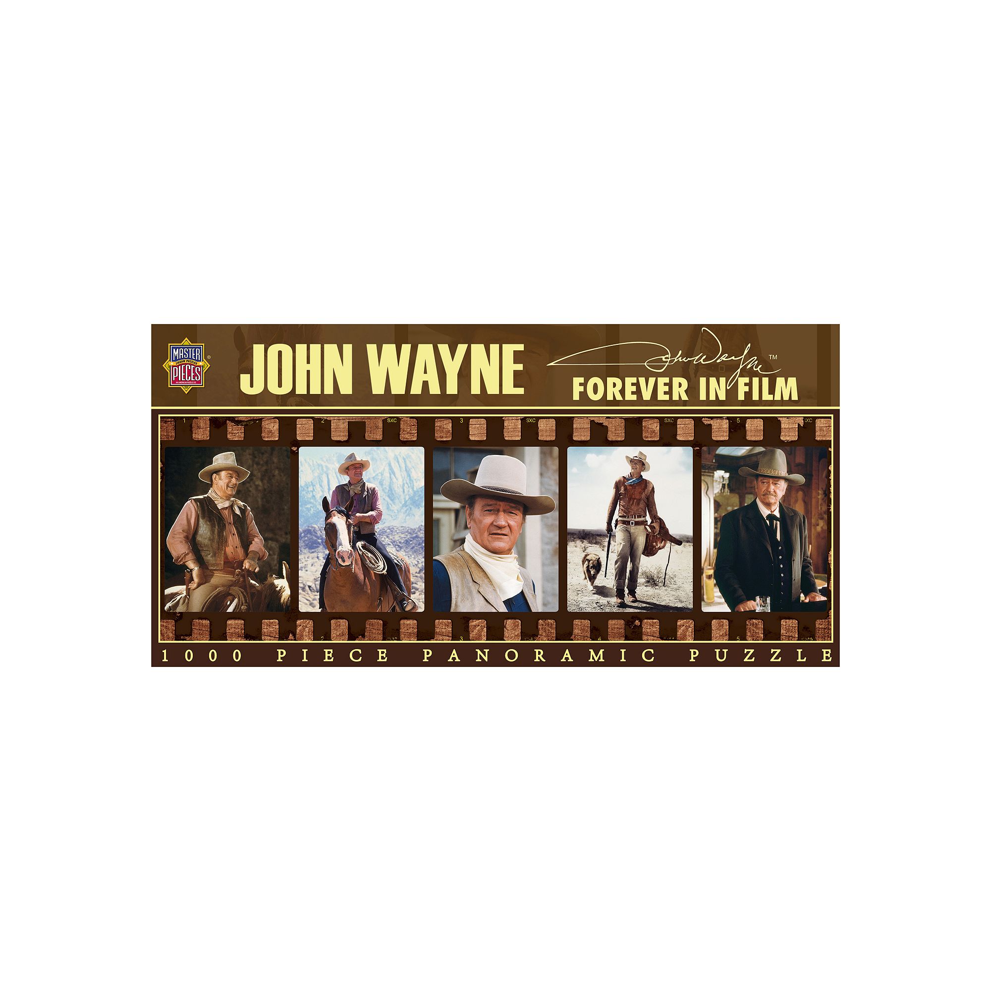 MasterPieces John Wayne: Forever in Film 1,000-pc. Panoramic Jigsaw Puzzle,