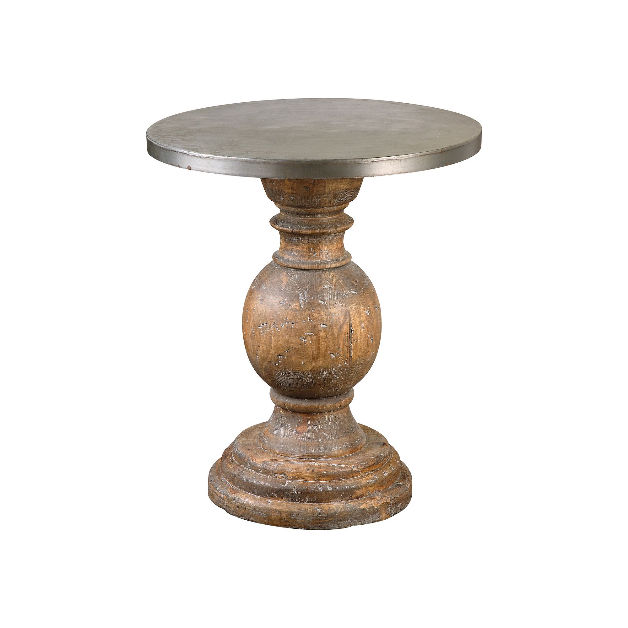 Blythe Accent Table, Alumnium Wood