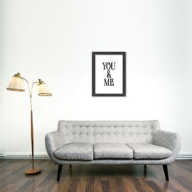 Americanflat ''You and Me'' Framed Wall Art