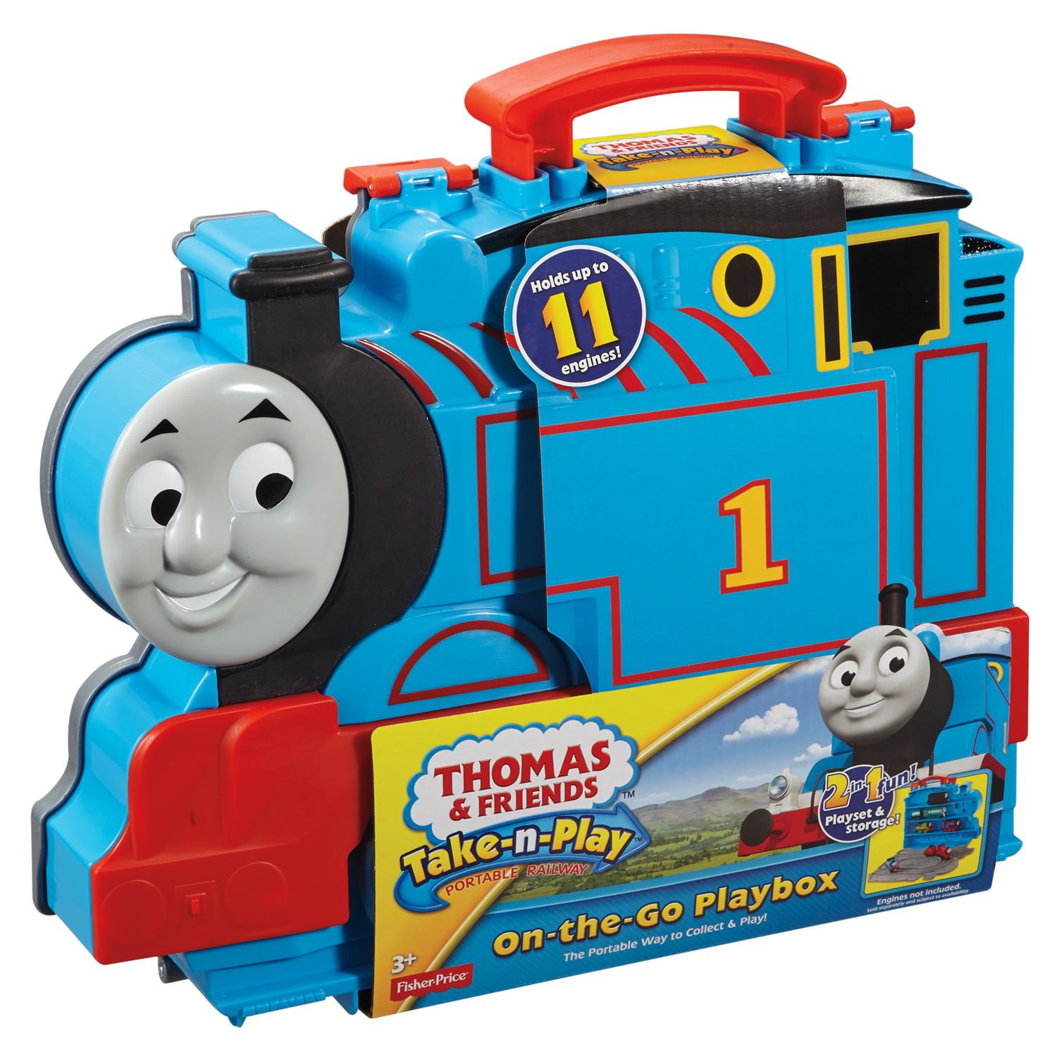 thomas & friends take n play train carry case travel on the go playbox