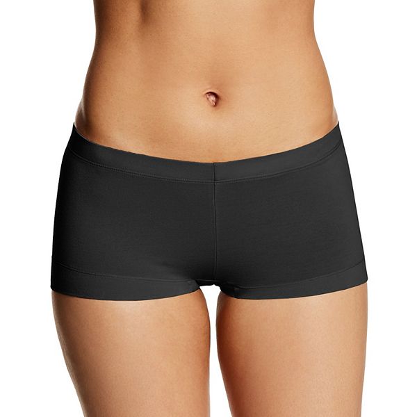 Maidenform Womens Microfiber And Lace Boyshort Boy Shorts Panties, Black,  Large Us - Imported Products from USA - iBhejo