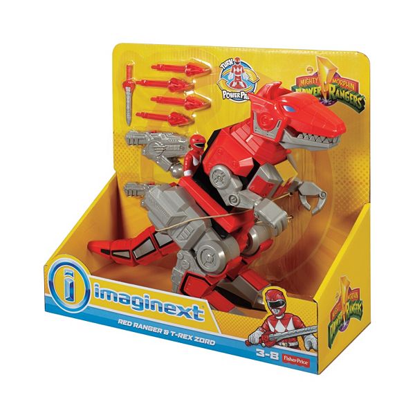 Fisher Price Imaginext Power Rangers Red Ranger T Rex Zord - power rangers roblox