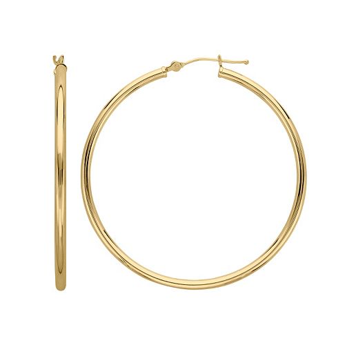 Everlasting Gold 14k Gold Hoop Earrings