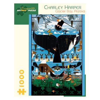 Pomegranate Charley Harper "Glacier Bay, Alaska" 1,000 pc Jigsaw Puzzle