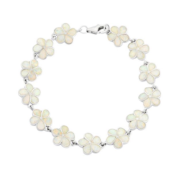 Sterling silver on sale flower bracelet