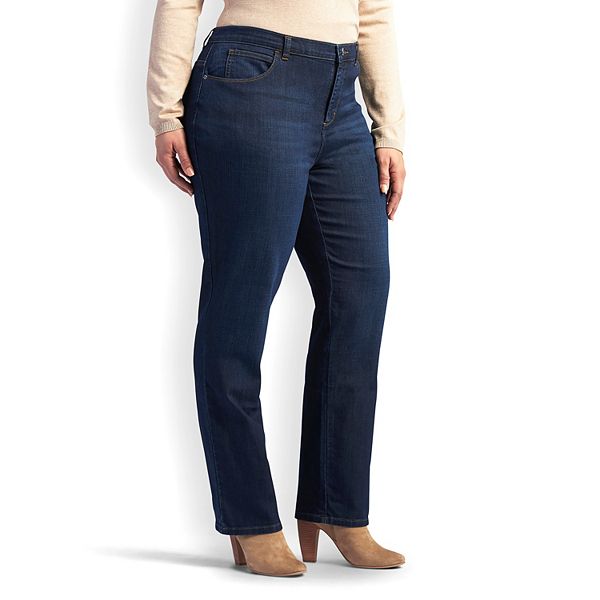 Lee Women's Plus Size Relaxed Fit Denim Capri Jean