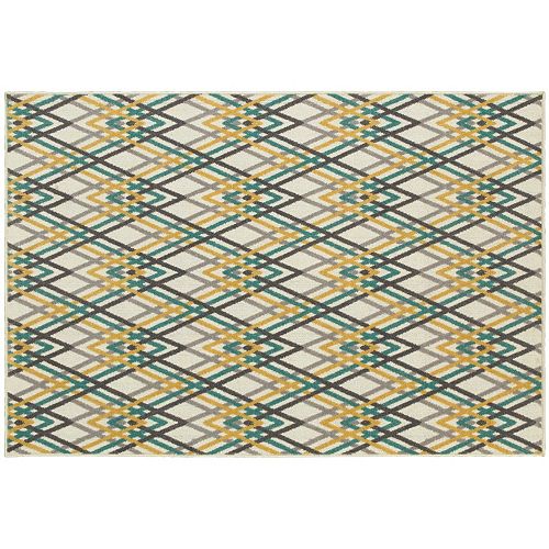 StyleHaven Longview Argyle Chevron Indoor Outdoor Rug