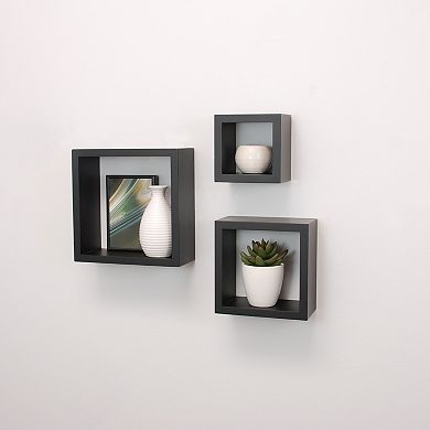 nexxt Cubi 3-piece Wall Shelf Set