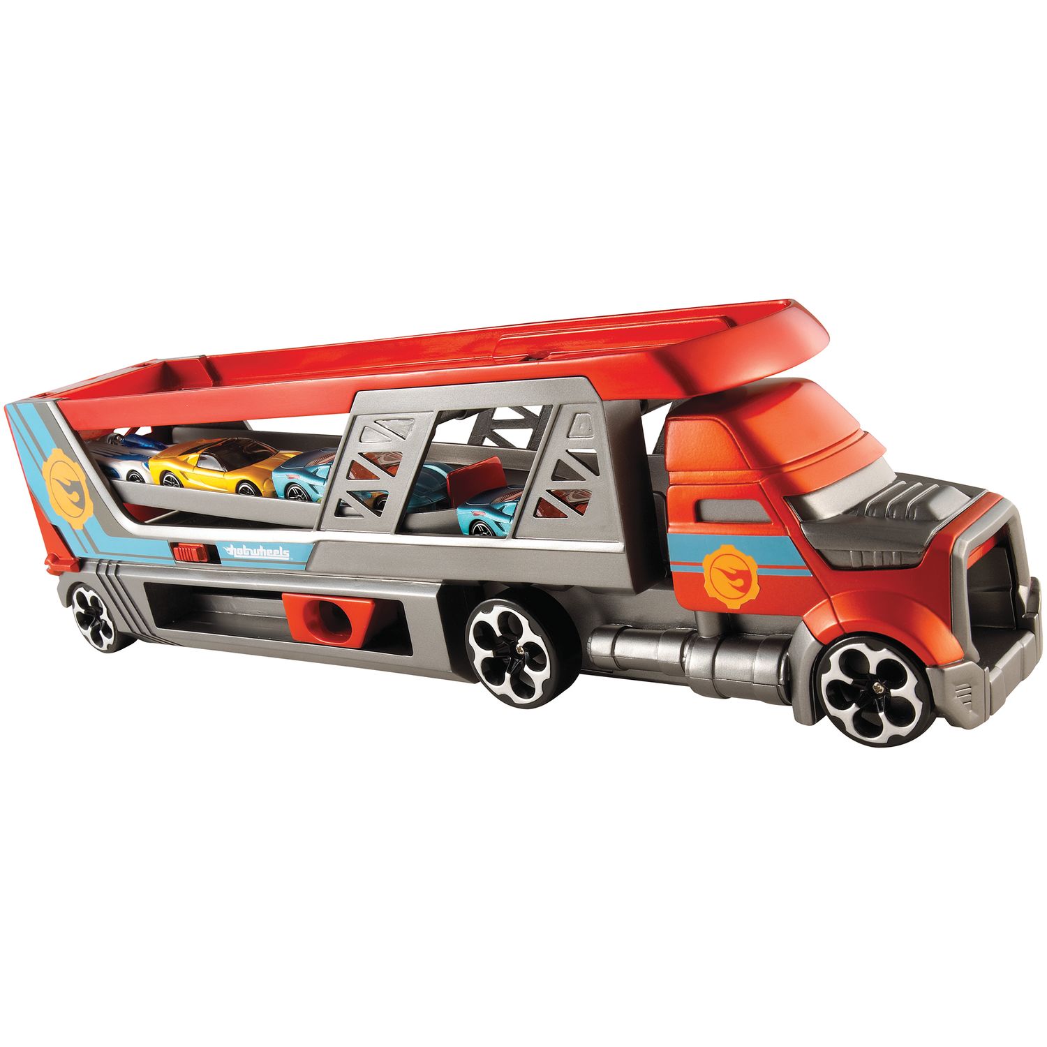 hot wheels city blastin rig with 3 cars