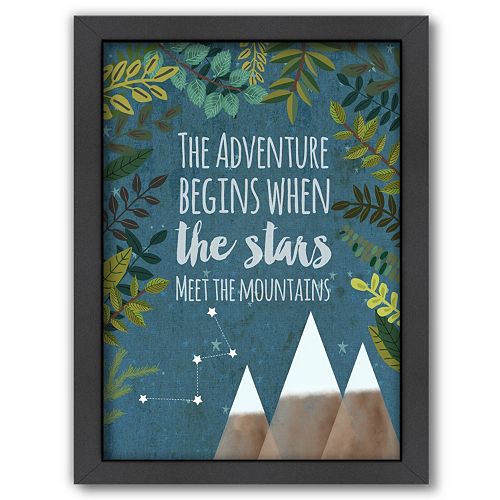 Americanflat ''The Adventure Begins'' Framed Wall Art