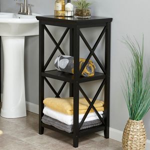 RiverRidge Home X-Frame 3-Shelf Storage Tower