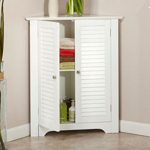 RiverRidge Home Ellsworth 3-Shelf Corner Cabinet