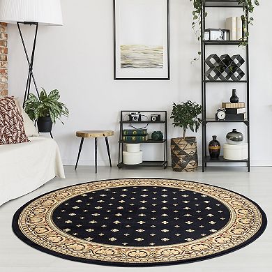 Merinos Pin Dot Framed Rug