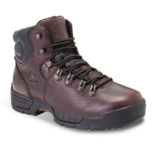 rocky waterproof steel toe work boot